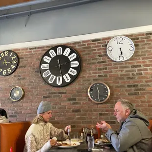 Clocks quote from opposite wall: The time is always right to do what is Right -MLK and Don&apos;t wait the time will never be just right. N Hill