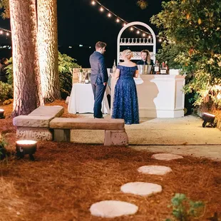 Wedding Reception Bar. Photo by Justin Hankins