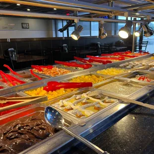 a variety of food items