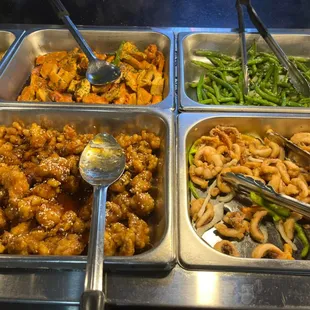 a variety of food items