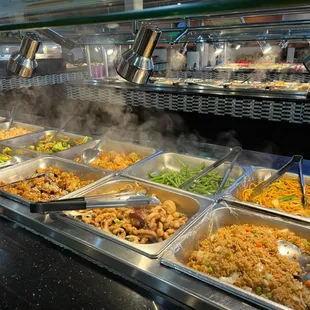 a variety of food items