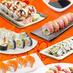 sushi and sashimi, sashimi, food, sushi
