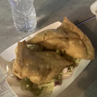 HUGE veggie samosas-$5.99