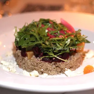 Beet Salad ($12) frisée / quinoa / feta / balsamic vinaigrette