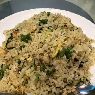 Minced Chicken with Salted Fish Fried Rice