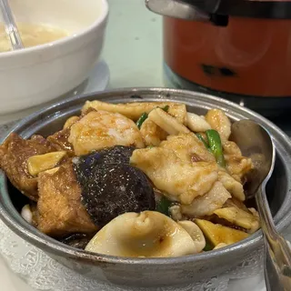 Seafood and Tofu in Casserole