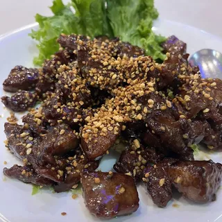 Diced Rib-Eye w/ Garlic