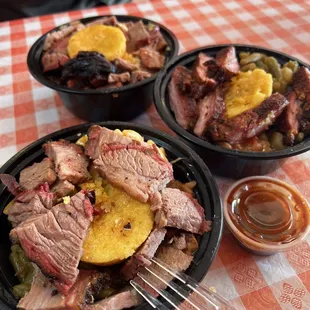 Brisket and Rib tip Soul Bowl