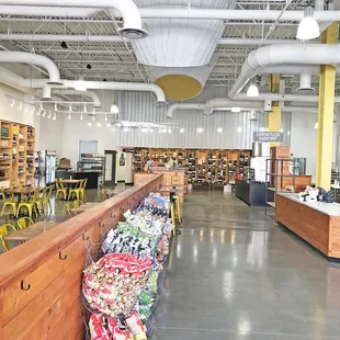 the inside of a grocery store