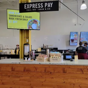 Inside express pay/pick up area