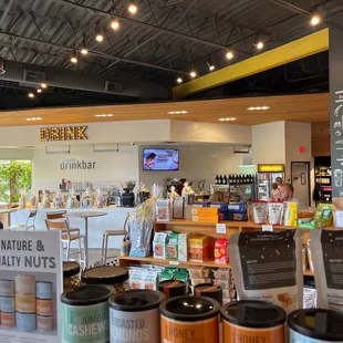 the inside of a coffee shop