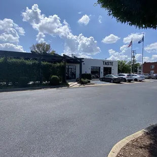 Front of the building from parking lot