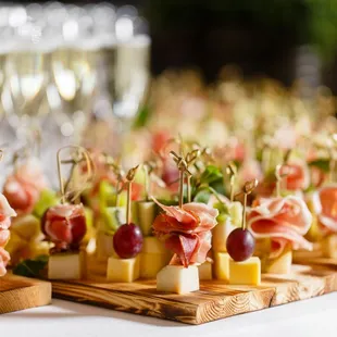 Canapes and fun apps - perfect for meet and greets!