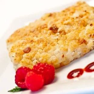 Macadamia Nut-Crusted Halibut by Taste of Amazing Catering