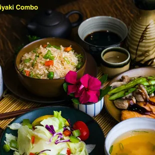 Salmon Teriyaki Combo