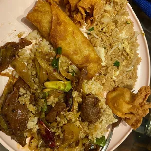 Chicken Fried Rice B1. Mongolian Beef A2. Egg Roll A6. Fried Crab Rangoon