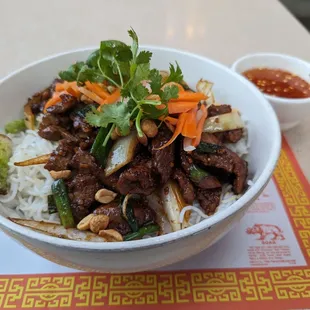 Beef Bun Salad.  Yum!