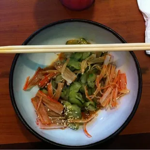 Cucumber &amp; Crab salad. SO YUMMY!