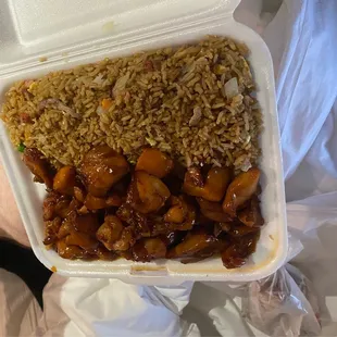 Bourbon Chicken Combo