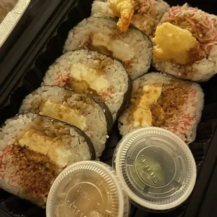 Shrimp tempura roll add cream cheese