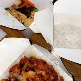 Steamed Rice H8. Triple Delight H9. General Chicken
