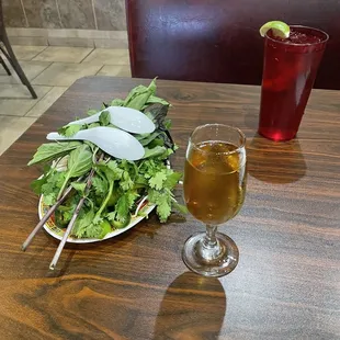 Pho soup flavor and plum wine!