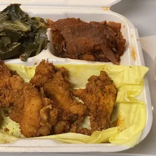 a tray of food
