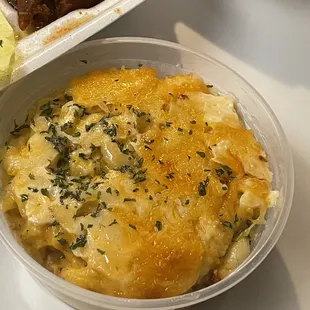 a bowl of food