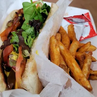 Hotlink special with fries