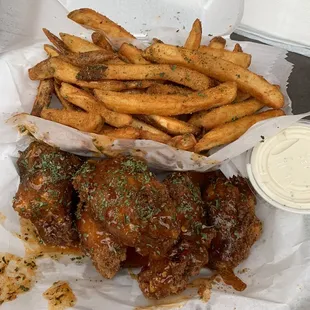 Mango habanero wings
