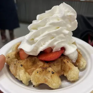 Strawberries &amp; Cream Waffle