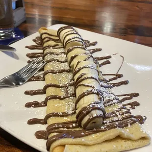 Banana and Nutella Crepe