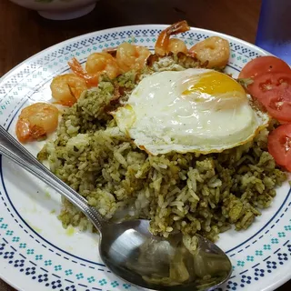 44. Tea Leaf Fried Rice With Shrimp