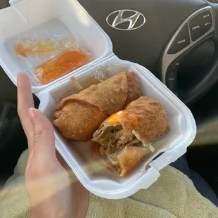 These egg rolls !!! Best egg rolls I&apos;ve ever had and the service for my large order was outstanding.
