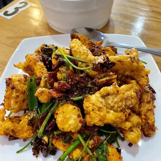 F9. Fried Fish Fillet with Red Chili Oil