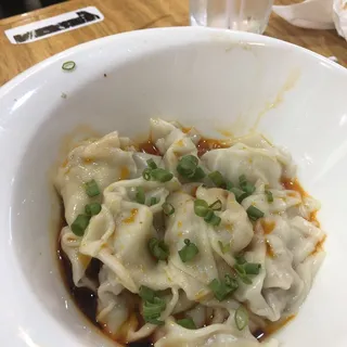 A8. Pork Wonton in Chili Oil