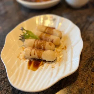 Rice cake with brown sugar