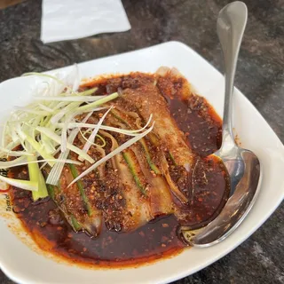 204 Pork Belly With Cucumber 204 蒜泥白肉