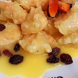 205 Shrimp In Orange Liquor Sauce 205 果汁虾仁