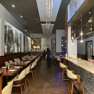 interior, sushi and sashimi