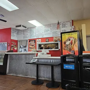 the interior of a restaurant