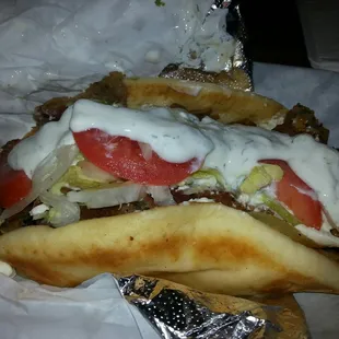 Greek Gyro Sandwich