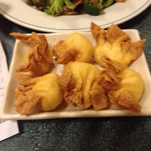 Hand made crab Rangoon