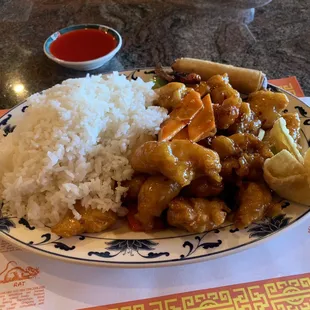 General Tao Chicken (tasty, but could use some broccoli)