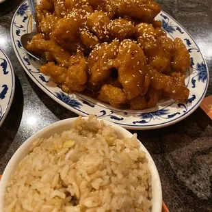 Sesame Chicken Dinner