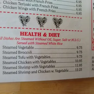 healthy Chinese options with protein