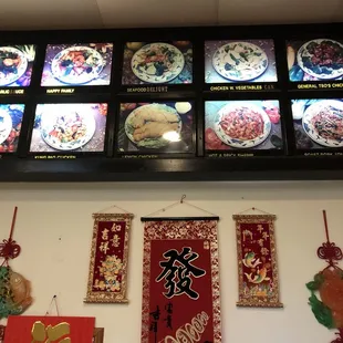 Menu board and decor