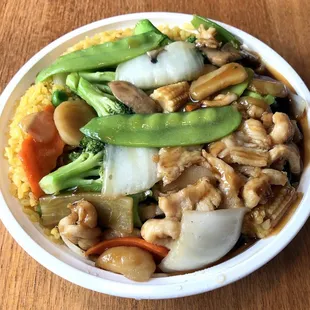 Chicken with Mixed Vegetables Lunch