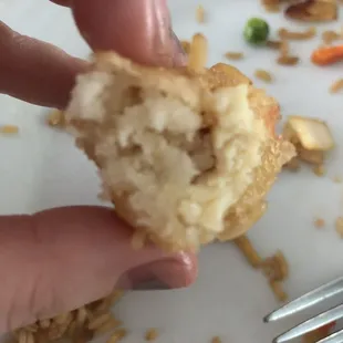 Sweet and sour "chicken" but it's all breading