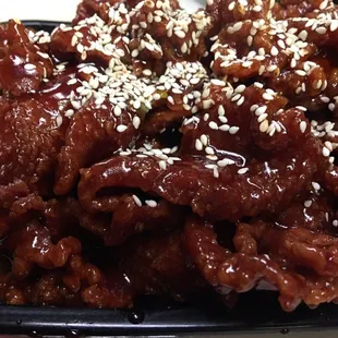 Sesame beef